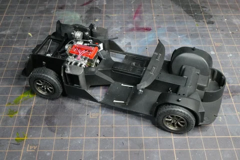 作る　タミヤ　ロータスヨーロッパスペシャル　1/24　「その8　内装〜インパネ」