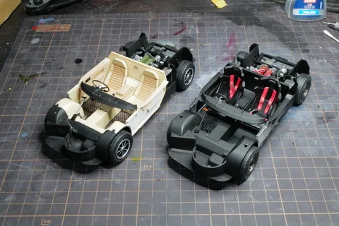 作る　タミヤ　ロータスヨーロッパスペシャル　1/24　「その9　内装の完成」