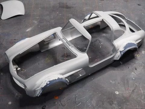 作る　タミヤ　Mercedes Benz 300SL Fat Boy　1/24「その3　フェンダー」