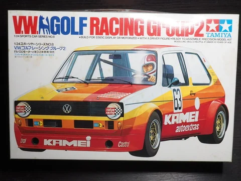 作る　タミヤ　VOLKSWAGEN GOLF RACING Group 2　1/24「その1　開封」