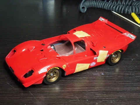 作る　ユニオン　Ferrari 512S　1/24「その6　リア周りなど」