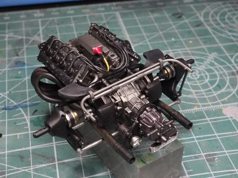 作る　タミヤ　Tyrrell P34 1977 Monaco GP　1/20「その3　デカールとエンジン」