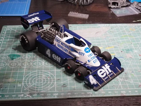 作る　タミヤ　Tyrrell P34 1977 Monaco GP　1/20「その6　やっと完成」