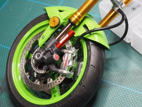 作る　MENG Model　カワサキNinja ZX-10R　1/9「その5 Step21-28」