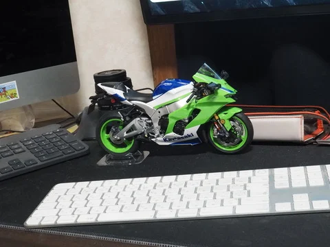 作る　MENG Model　カワサキNinja ZX-10R　1/9「その7 Step41-50&Self-made Muffler」