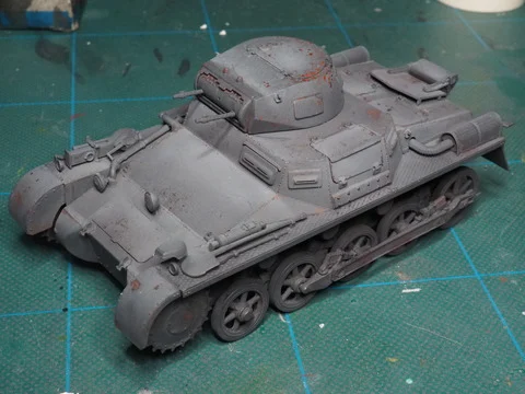 作る　TriStar　I号戦車A後期　1/35「その3　塗装」