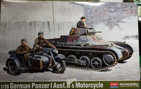 作る　ACADEMY　I号戦車B型&KS750サイドカー　1/35「その1　開封」