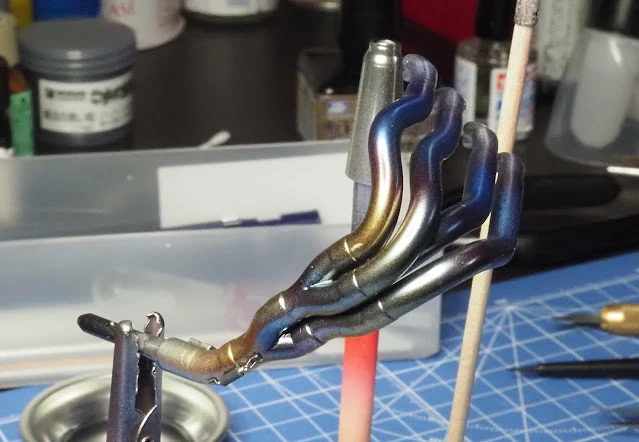 作る　タミヤ　カワサキニンジャH2R　1/12　「その07　マフラー３　カウル仕上げ１」