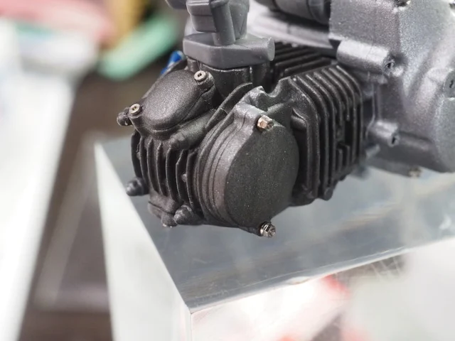 作る　タミヤ　ホンダ　モンキー 125　1/12　「その4　制作〜リアサスのオリジナル化」