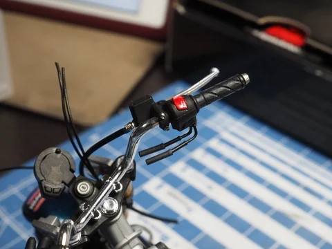 作る　タミヤ　ホンダ　モンキー 125　1/12　「その8　完成〜バイクも」