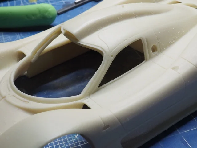 作る　Profile24models　Mercedes CLR LeMans1999　1/24　「その2　洗浄」