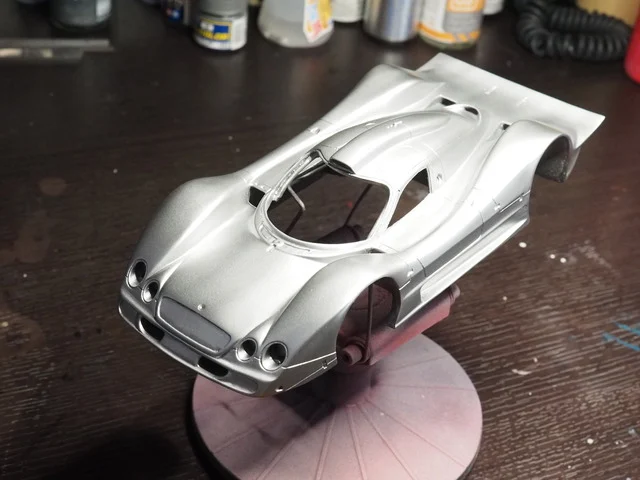 作る　Profile24models　Mercedes CLR LeMans1999　1/24　「その8　ボディ塗装③」