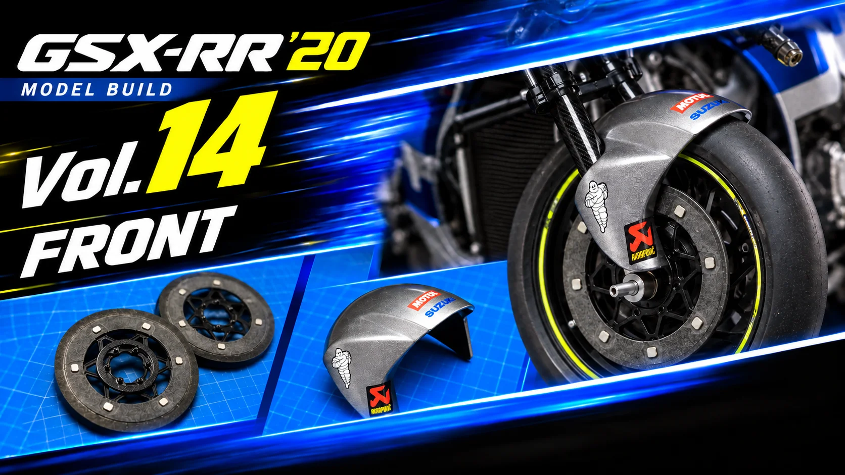 作る　タミヤ　スズキGSX-RR ’20　1/12「その14　フロントへ」