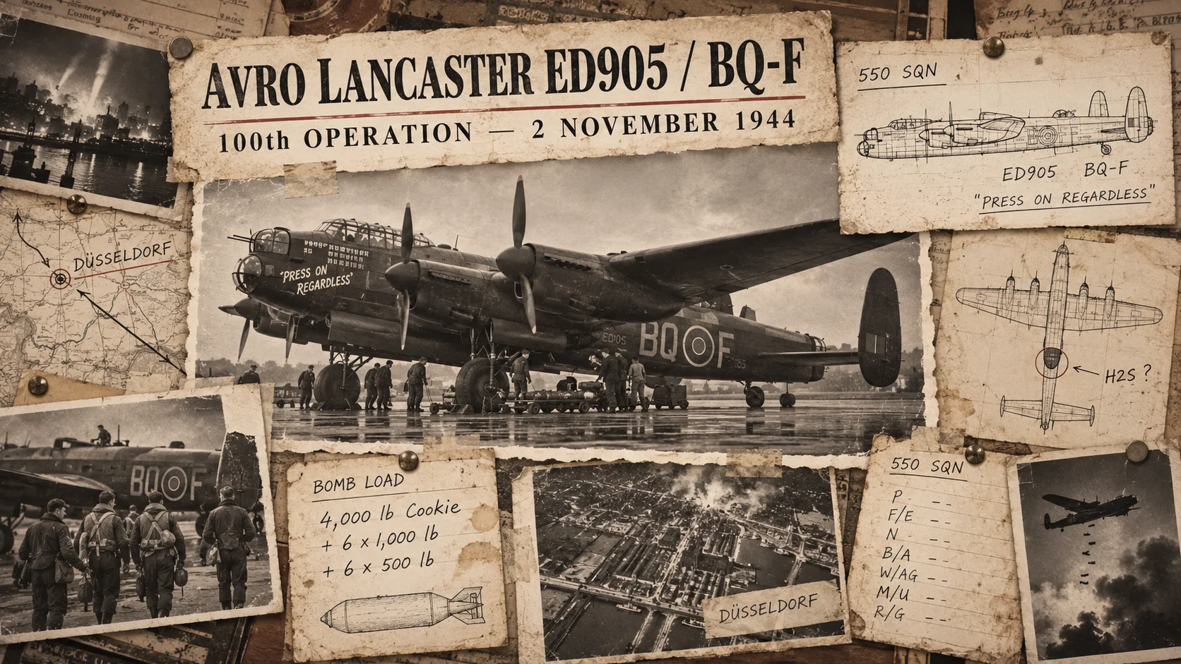 考証　Avro Lancaster ED905 / BQ-F 100回目の出撃時仕様を追う
