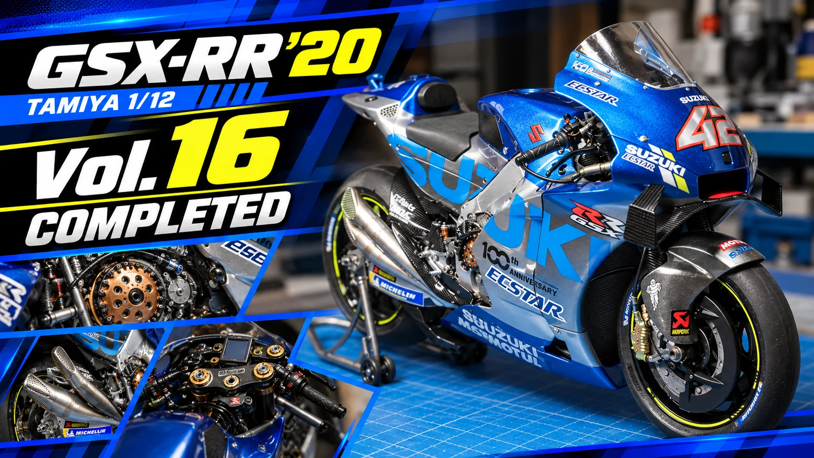 作る　タミヤ　スズキGSX-RR ’20　1/12「その16　完成」
